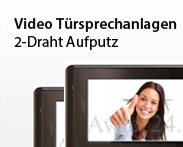 Video Türsprechanlagen 2-Draht Aufputz