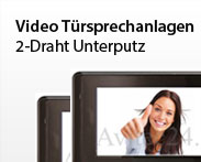 Video Tüsprechanlage 2-Draht Unterputz